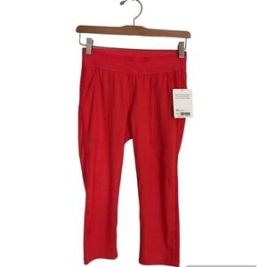 Athleta Chelsea Capri Orange Red X Small